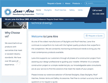 Tablet Screenshot of lane-aire.com